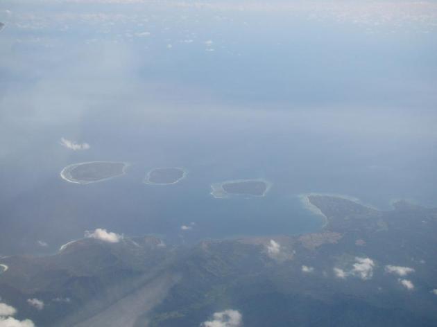 As 3 pequenas ilhas vistas de cima